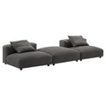 Modway EEI-7029 Solace 3-Piece Modular Upholstered Fabric Sectional Sofa