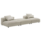 Modway EEI-7029 Solace 3-Piece Modular Upholstered Fabric Sectional Sofa