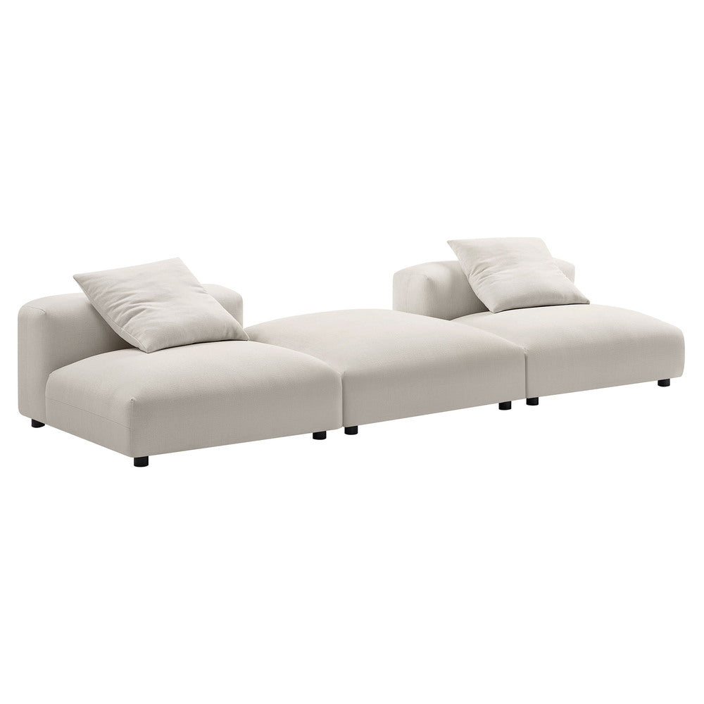 Modway EEI-7029 Solace 3-Piece Modular Upholstered Fabric Sectional Sofa