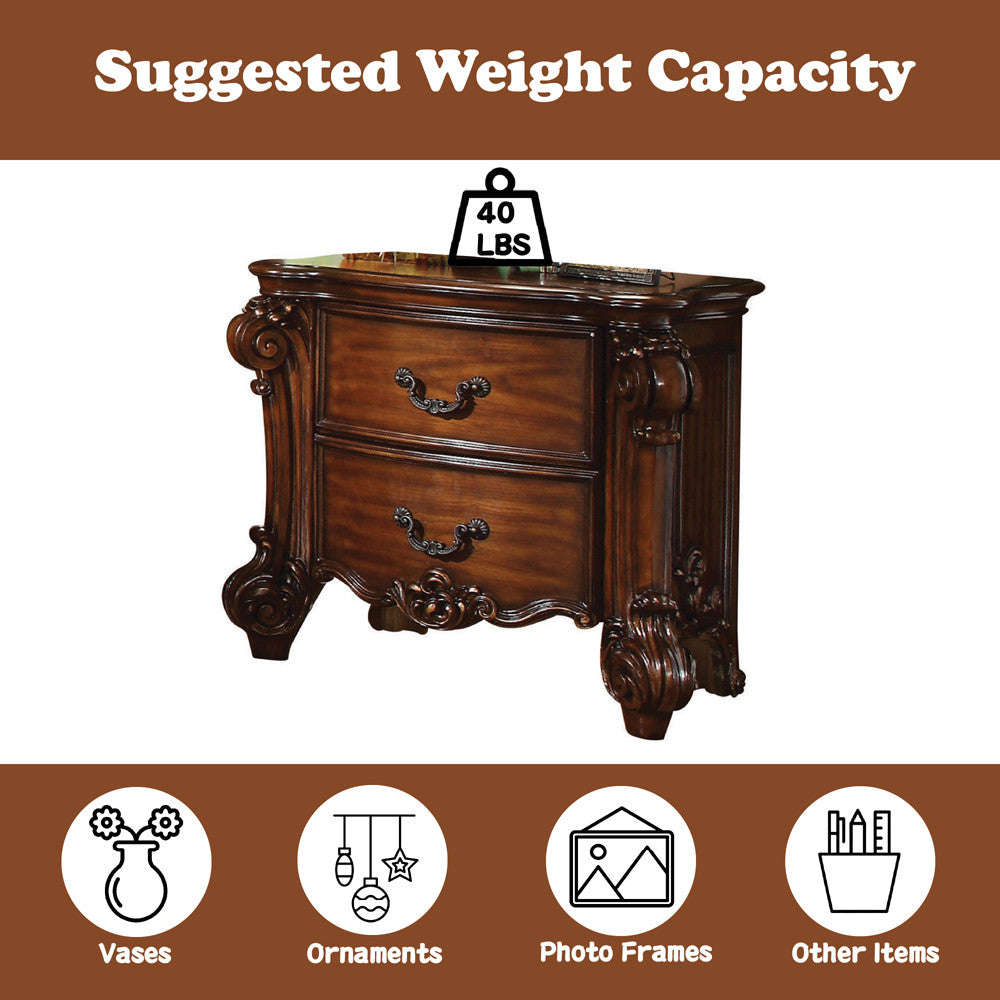 ACME 22003 Vendome Nightstand, Cherry  4