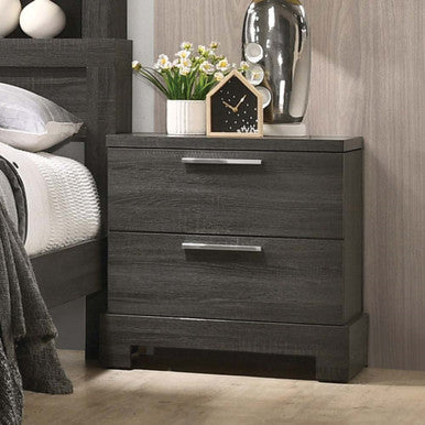 ACME 22033 Lantha Nightstand, Gray Oak
