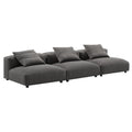 Modway EEI-7035 Solace 3-Piece Modular Upholstered Fabric Sofa