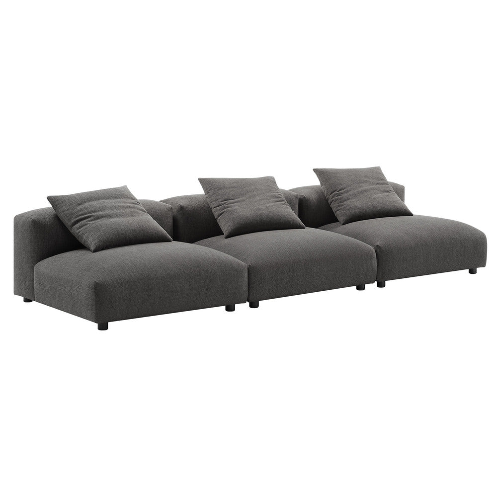 Modway EEI-7035 Solace 3-Piece Modular Upholstered Fabric Sofa