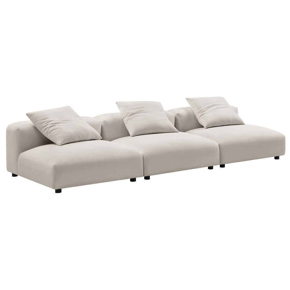 Modway EEI-7035 Solace 3-Piece Modular Upholstered Fabric Sofa