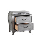 ACME 22143 Leonora Nightstand, Vintage Platinum