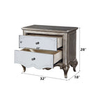 ACME 22203 Esteban Nightstand (2 Drw), Antique Champagne