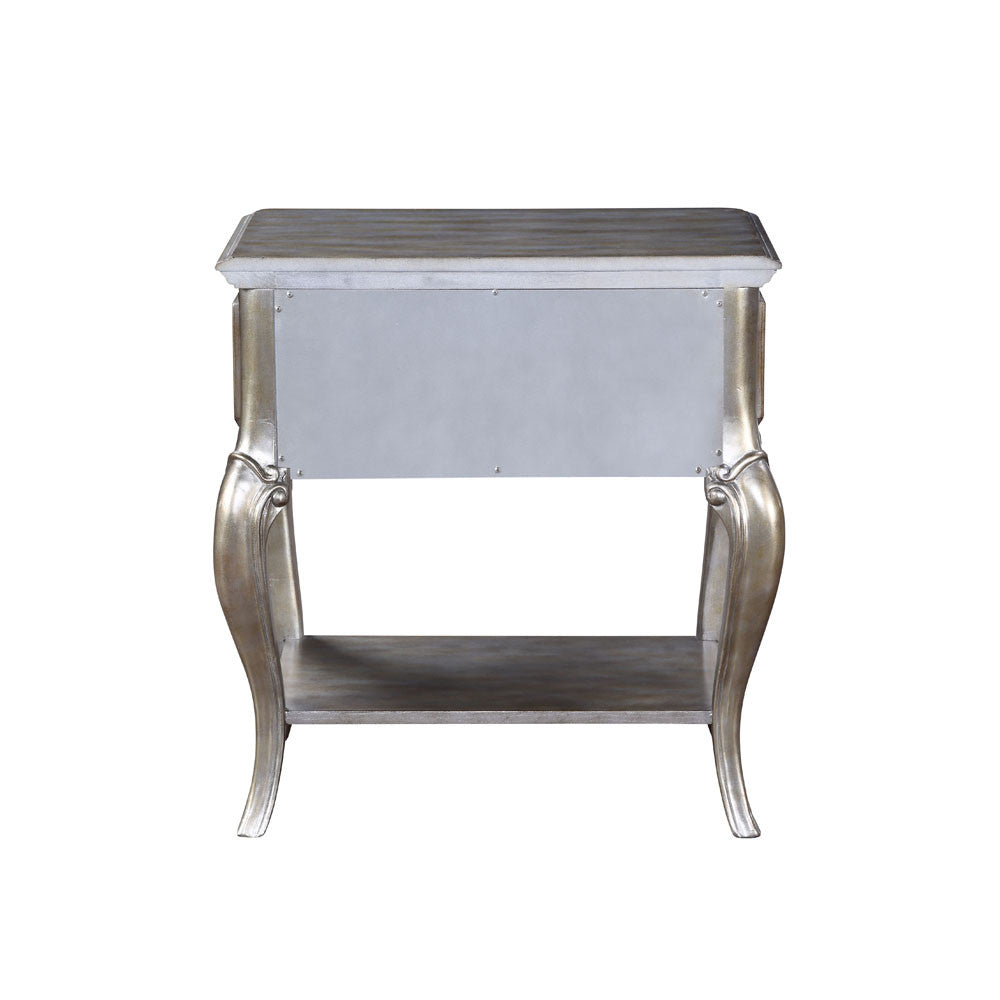 ACME 22207 Esteban Nightstand (1 Drw), Antique Champagne