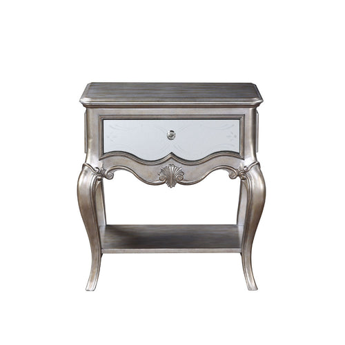 ACME 22207 Esteban Nightstand (1 Drw), Antique Champagne