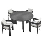 Modway EEI-7060 Tahoe 5-Piece Outdoor Patio Aluminum Dining Set