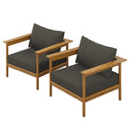 Modway EEI-7068 Wren Outdoor Patio Teak Wood Armchair Set of 2