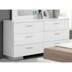 ACME 22635 Lorimar Dresser, White & Chrome Leg