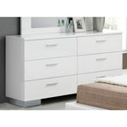 ACME 22635 Lorimar Dresser, White & Chrome Leg