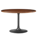 Modway EEI-7070 Lippa 48" Round Pedestal Solid Wood Dining Table