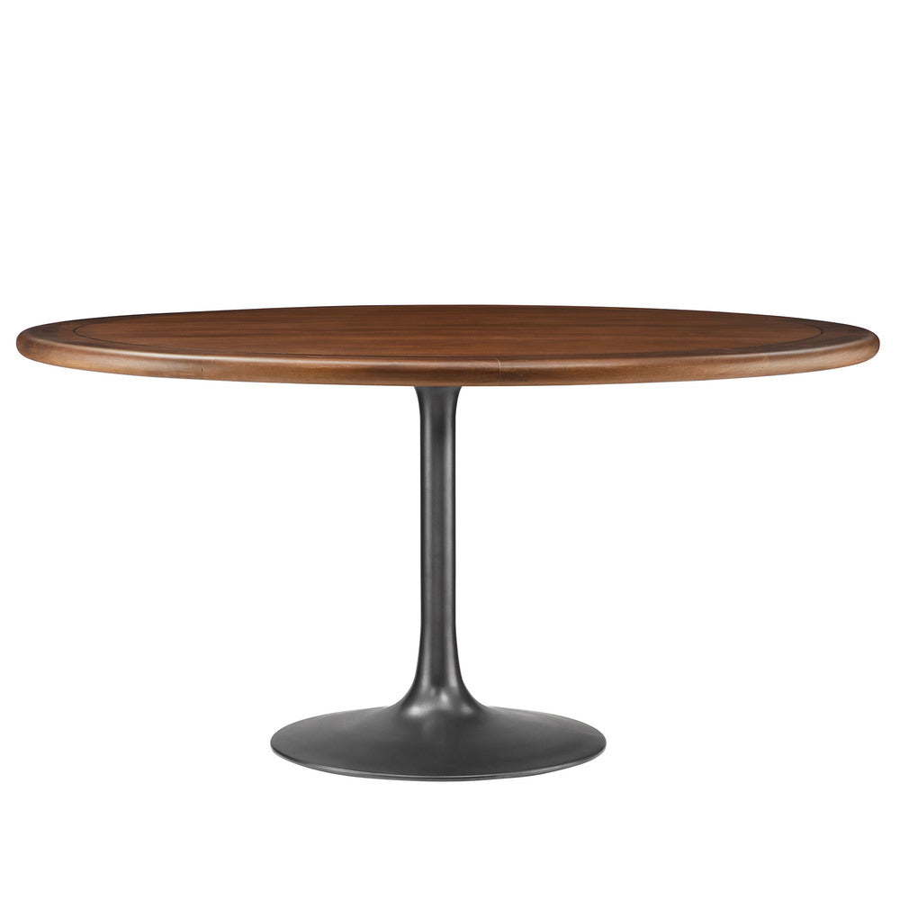 Modway EEI-7071 Lippa 60" Round Pedestal Solid Wood Dining Table