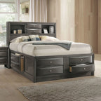 ACME 22700Q Ireland Queen Bed with Storage, Gray Oak (1Set/4Ctn)