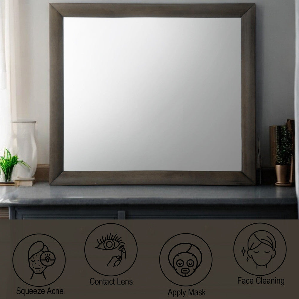 ACME 22705 Ireland Mirror, Gray Oak