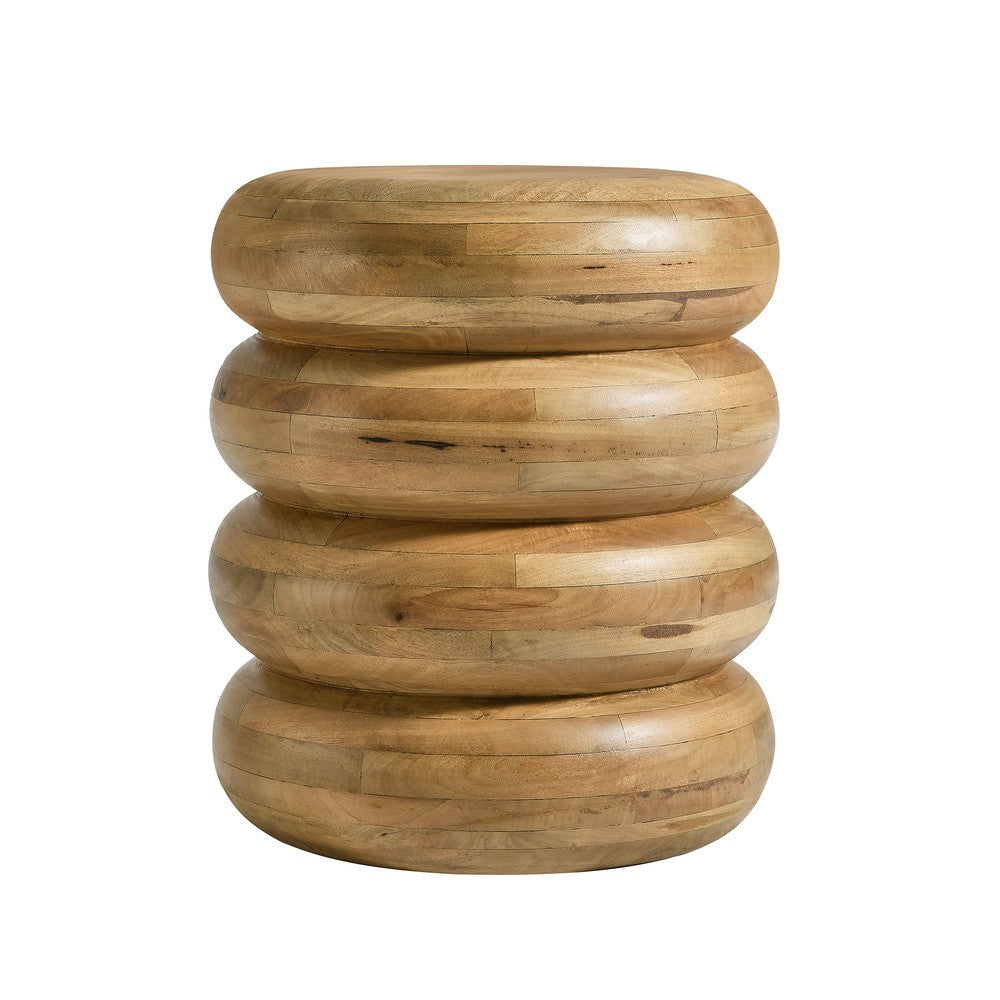 Modway EEI-7106 Ellery Round Stacked Wood Side Table
