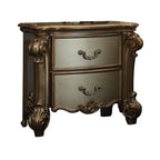 ACME 23003 Vendome Nightstand, Gold Patina & Bone