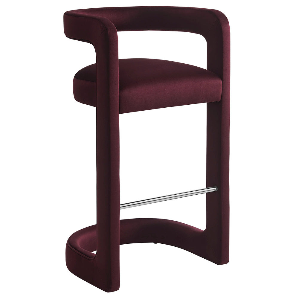 Modway EEI-7108 Winslow Performance Velvet Bar Stool