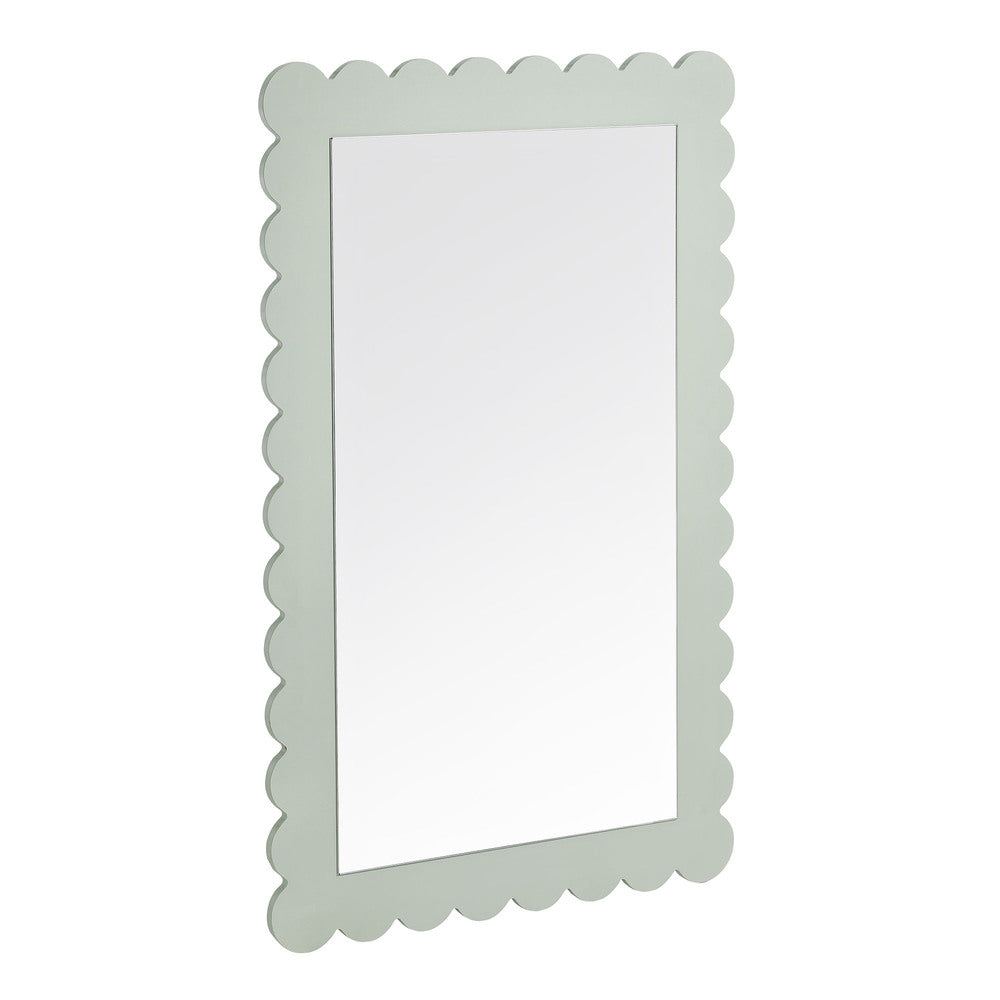 Modway EEI-7116 Emmeline Scalloped Rectangle Wall Mirror