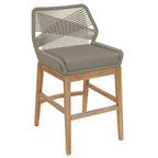 Modway EEI-7126 Wellspring Outdoor Patio Teak and Rope Counter Stool
