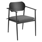 Modway EEI-7148 Aeris Stackable Outdoor Patio Aluminum Dining Armchair Set of 2