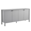 Modway EEI-7153 Emmeline 66" 4-Door Scalloped Sideboard Cabinet