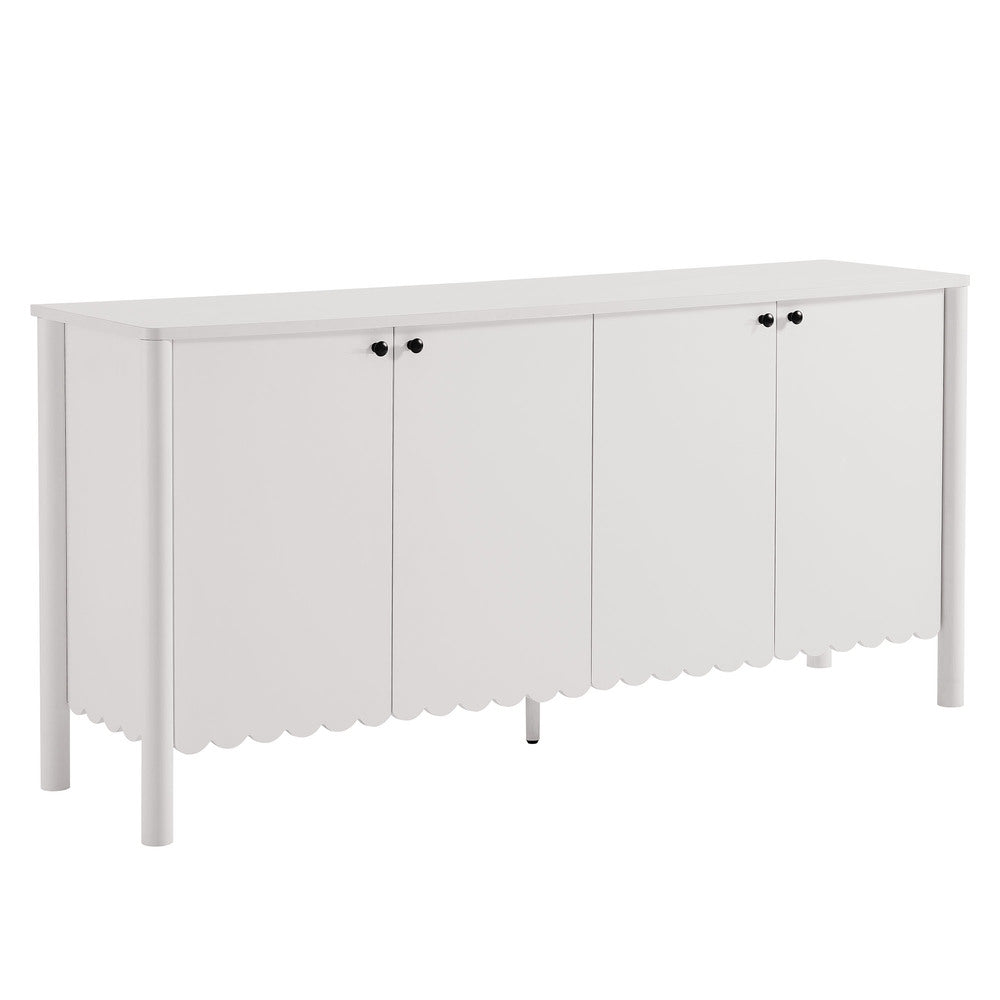 Modway EEI-7153 Emmeline 66" 4-Door Scalloped Sideboard Cabinet