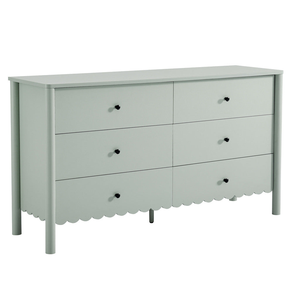 Modway EEI-7157 Emmeline Scalloped 6-Drawer Dresser