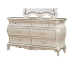 ACME 23545 Chantelle Dresser with Granite Top, Pearl White