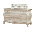 ACME 23545 Chantelle Dresser with Granite Top, Pearl White