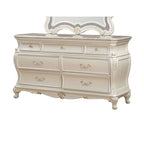 ACME 23545 Chantelle Dresser with Granite Top, Pearl White