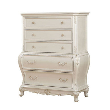 ACME 23546 Chantelle Chest (no granite top), Pearl White