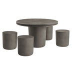 Modway EEI-7172 Brion Indoor - Outdoor Patio Concrete 5 Piece Dining Table Set