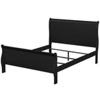 ACME 23727EK Louis Philippe Eastern King Bed, Black (1Set/2Ctn)