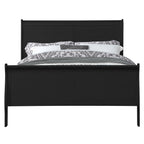 ACME 23727EK Louis Philippe Eastern King Bed, Black (1Set/2Ctn)