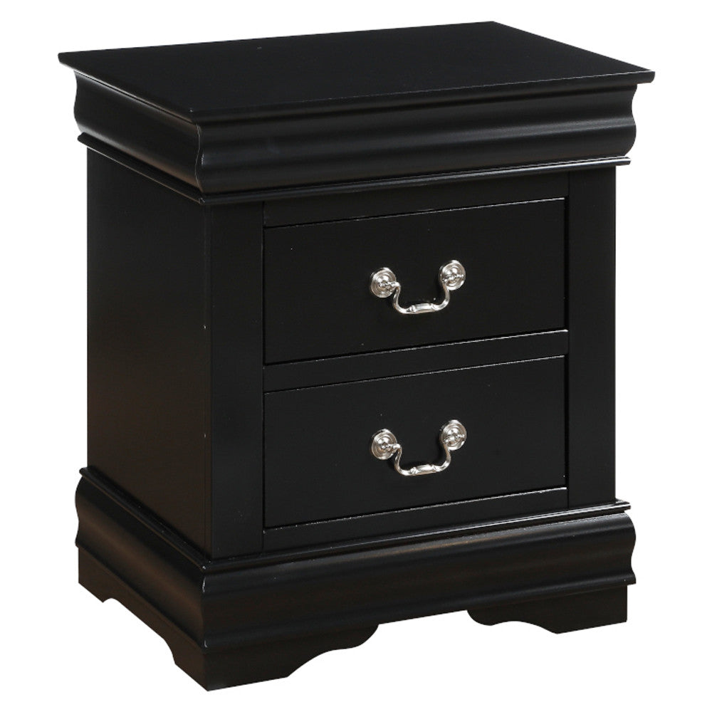 ACME 23733 Louis Philippe Nightstand, Black