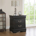 ACME 23733 Louis Philippe Nightstand, Black