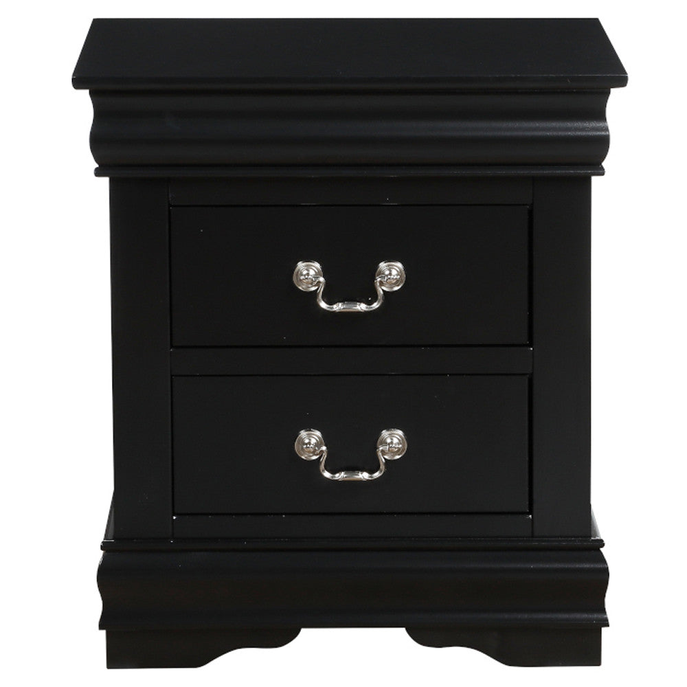 ACME 23733 Louis Philippe Nightstand, Black