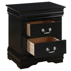 ACME 23733 Louis Philippe Nightstand, Black