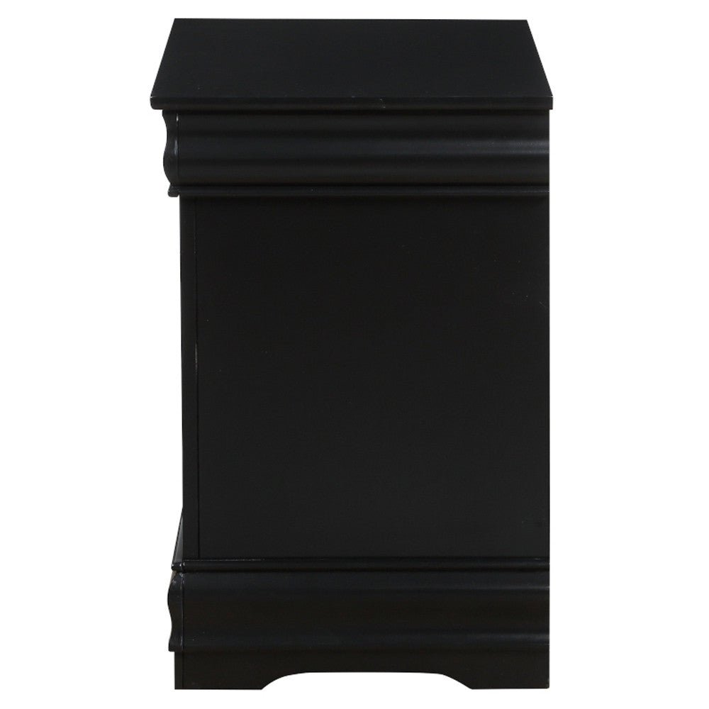 ACME 23733 Louis Philippe Nightstand, Black