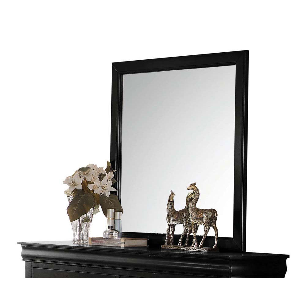 ACME 23734 Louis Philippe Mirror, Black