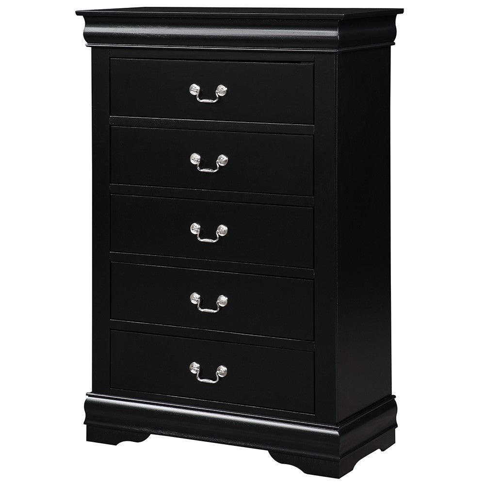 ACME 23736 Louis Philippe Chest, Black