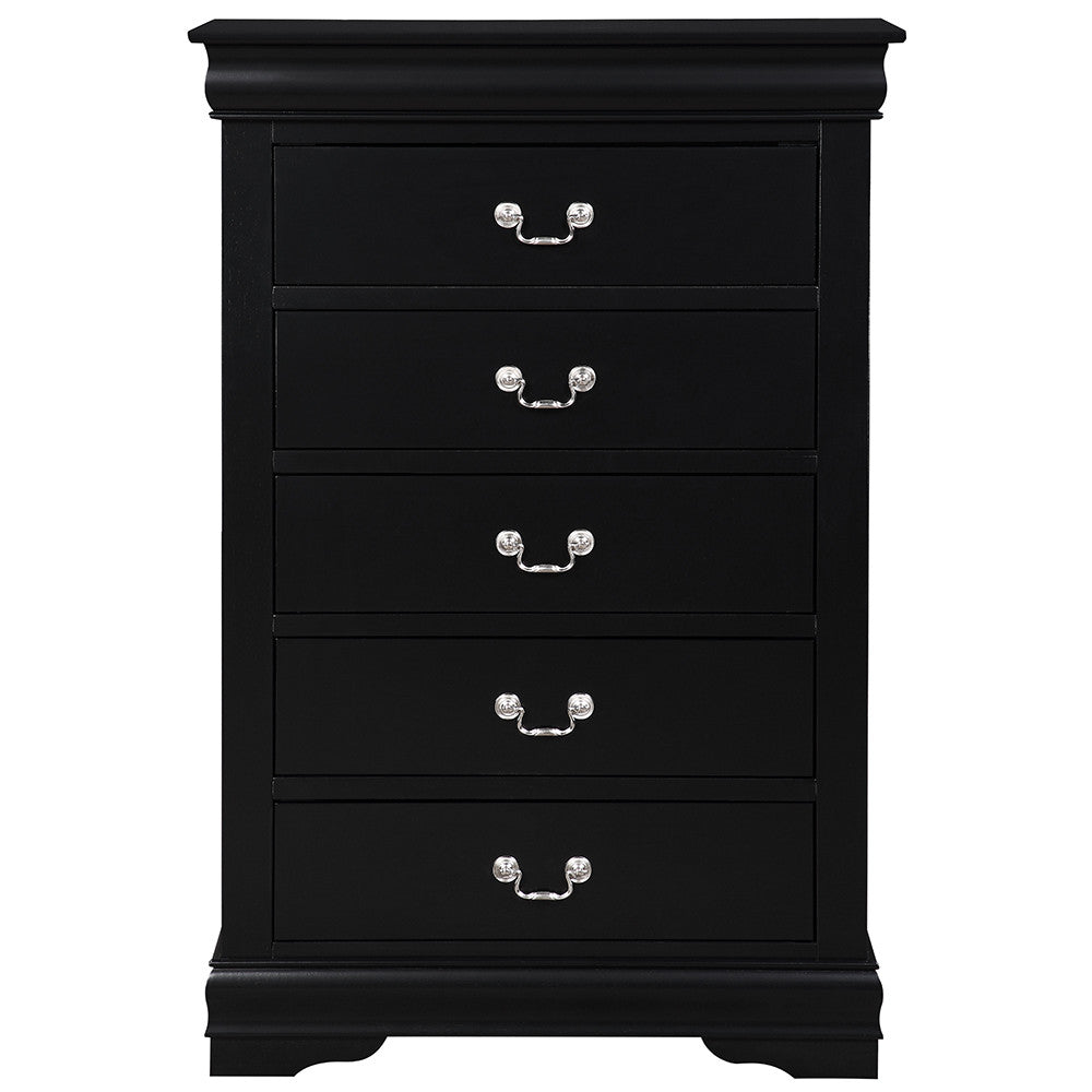 ACME 23736 Louis Philippe Chest, Black