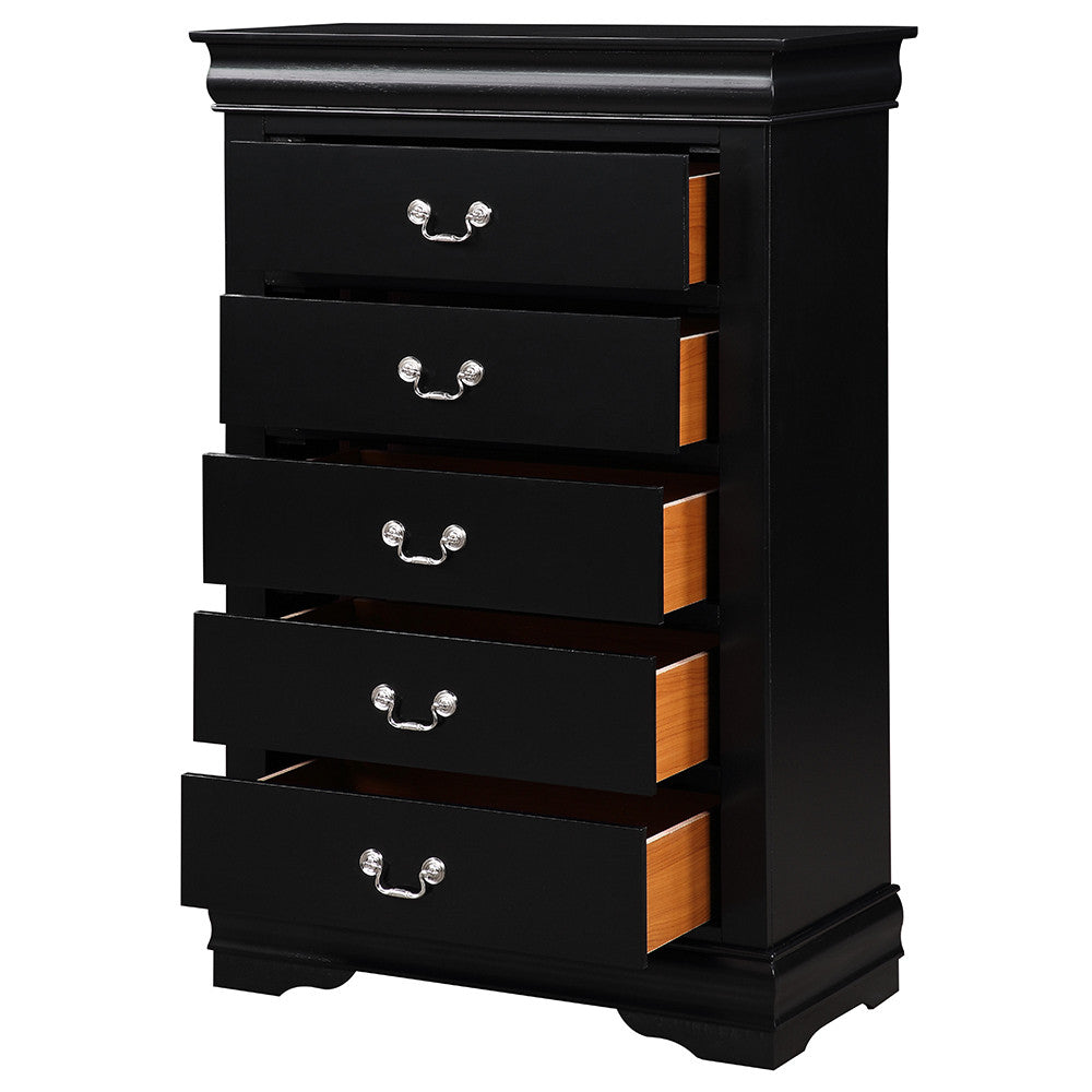 ACME 23736 Louis Philippe Chest, Black