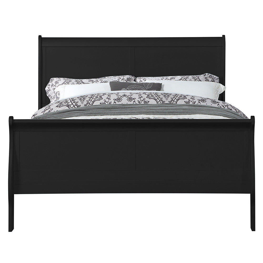 ACME 23740T Louis Philippe Twin Bed, Black (1Set/2Ctn)