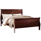 ACME 23747EK Louis Philippe Eastern King Bed, Cherry (1Set/2Ctn)