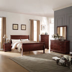 ACME 23747EK Louis Philippe Eastern King Bed, Cherry (1Set/2Ctn)