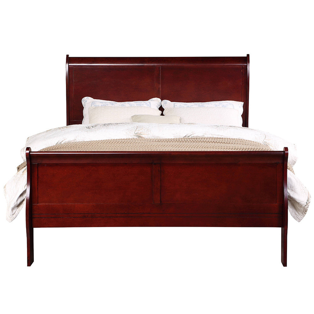 ACME 23750Q Louis Philippe Queen Bed, Cherry (1Set/2Ctn)