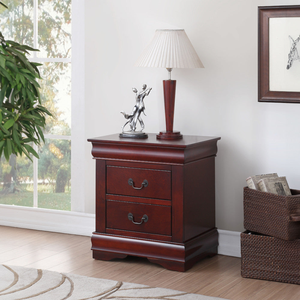 ACME 23753 Louis Philippe Nightstand, Cherry